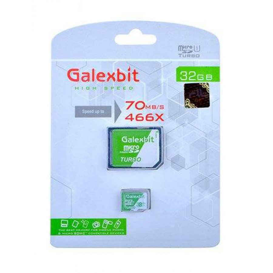 کارت حافظه GALEXBIT 32GB سرعت 70MB/s همراه با آداپتور