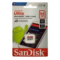 کارت حافظه SANDISK 64G کلاس 10 سرعت 120MB/s