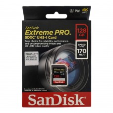 کارت حافظه SANDISK Extreme Pro 128G SD کلاس 10 سرعت 170MB/s 