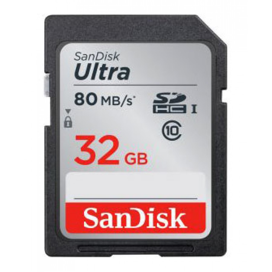 کارت حافظه SD Sandisk 32G کلاس 10 سرعت 80MB/s