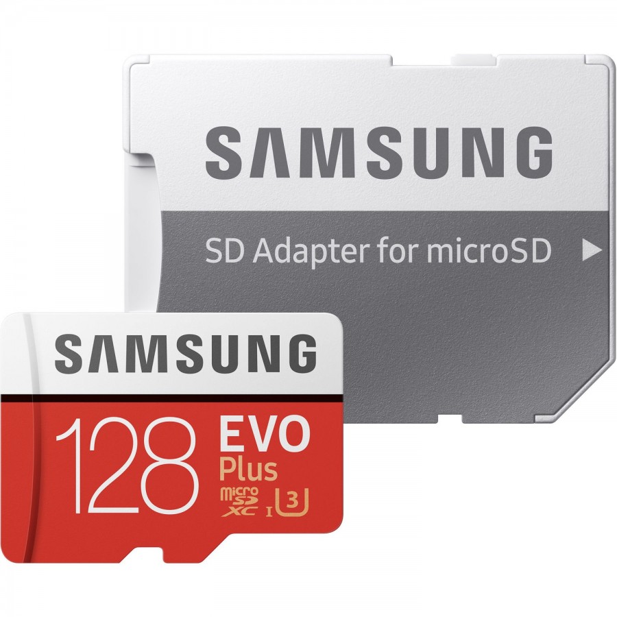 کارت حافظه Samsung microSDXC 128GB مدل Evo Plus کلاس 10 U3 سرعت 100MBps همراه با آداپتور