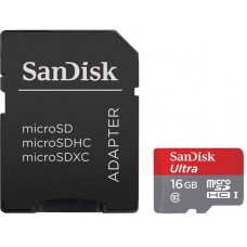 کارت حافظه رنگی Sandisk 16G کلاس 10 سرعت 98MB/s همراه با آداپتور