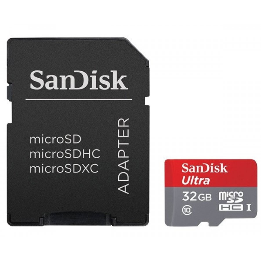 کارت حافظه رنگی Sandisk 32G کلاس 10 سرعت 80MB/s همراه با آداپتور