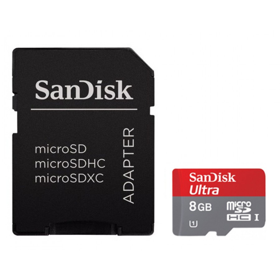 کارت حافظه رنگی Sandisk 8G کلاس 10 سرعت 48MB/s همراه با آداپتور
