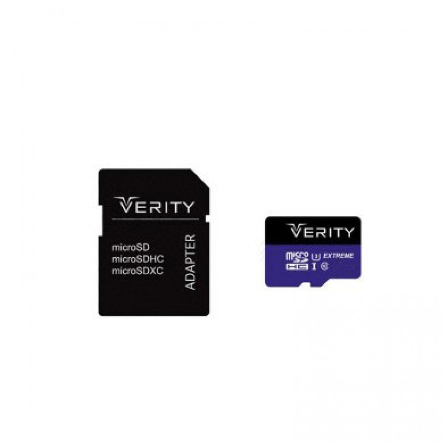 کارت حافظه VERITY 16GB U3 سرعت 80MB/s همراه با آداپتور 