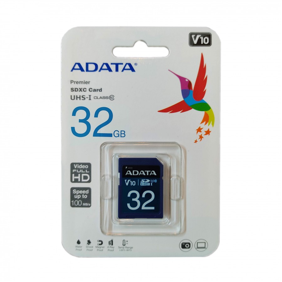 کارت حافظه ADATA SD 32GB کلاس 10 سرعت 100MB/S