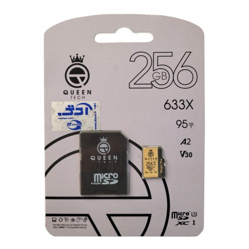 کارت حافظه QUEEN TECH 256G کلاس 10 سرعت 95MB/s همراه با آداپتور کارت حافظه QUEEN TECH 256G کلاس 10 سرعت 95MB/s همراه با آداپتور