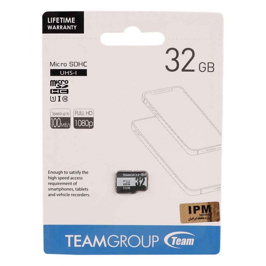 کارت حافظه TEAMGROUP 32G کلاس 10 سرعت 100MB
