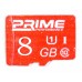 کارت حافظه Prime 8G کلاس 10 سرعت 60MB/s