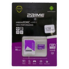 کارت حافظه PRIME 128GB کلاس 10 U3 سرعت 95MB/s همراه با آداپتور 