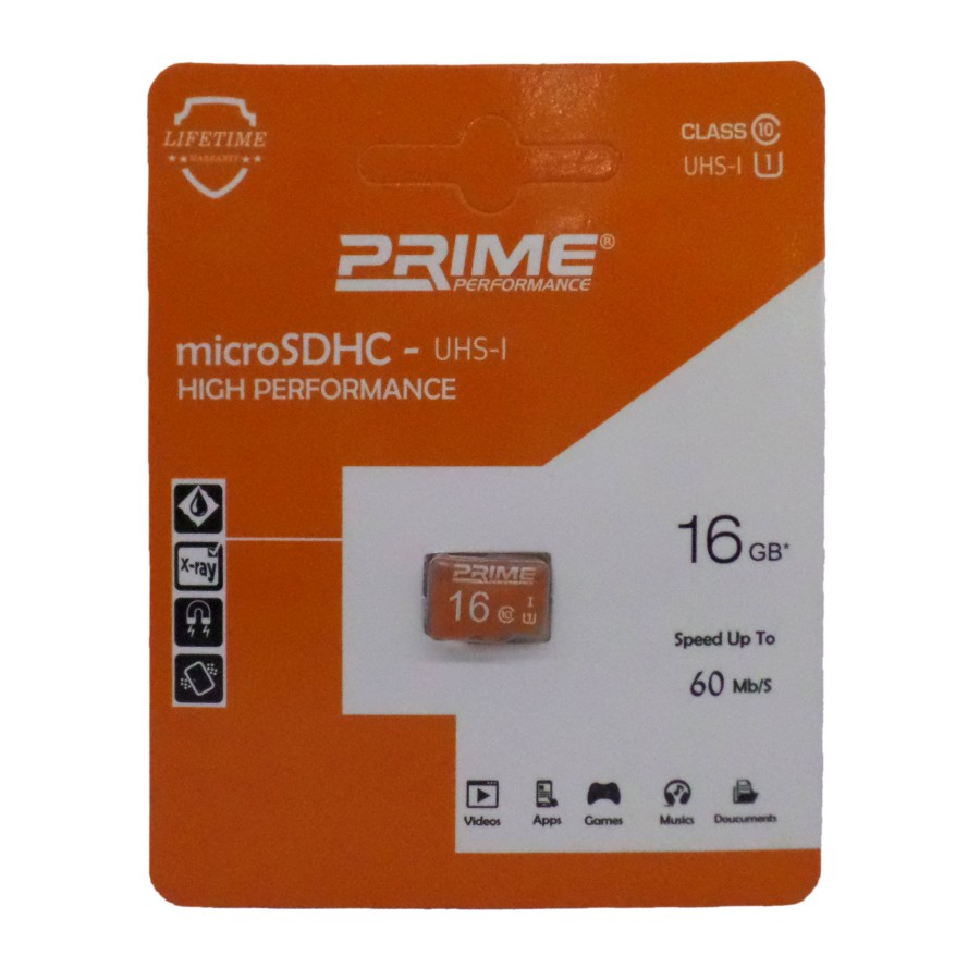 کارت حافظه PRIME 16GB سرعت 60MB/s