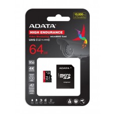 کارت حافظه ADATA 64GB U3 سرعت 100MB/s همراه با آداپتور 