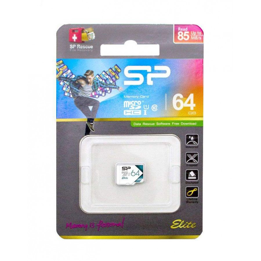کارت حافظه SILICON POWER 64GB سرعت 85MB/s