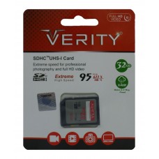 کارت حافظه VERITY 32G SD کلاس 10 سرعت 95MB/s 