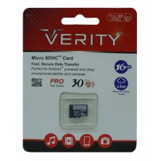 کارت حافظه Verity Micro SDHC 16GB سرعت 30MB/s 