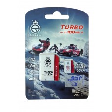 کارت حافظه QUEEN TECH 128G کلاس 10 سرعت 100MB/s همراه با آداپتور
