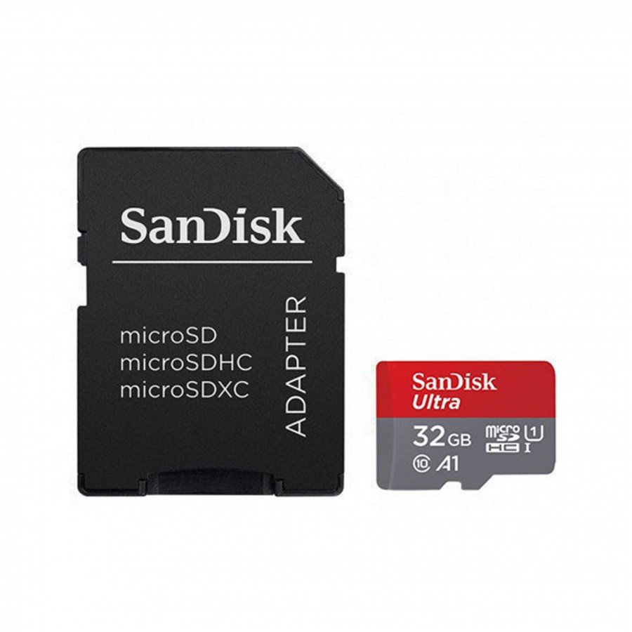 کارت حافظه SANDISK 32G کلاس 10 سرعت 98MB/s همراه با آداپتور