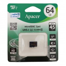 کارت حافظه APACER 64GB کلاس 10 سرعت 45MB/s