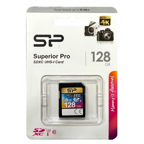 کارت حافظه SILICON POWER SD 128GB U3 کلاس 10 سرعت 90MB/S کارت حافظه SILICON POWER SD 128GB U3 کلاس 10 سرعت 90MB/S