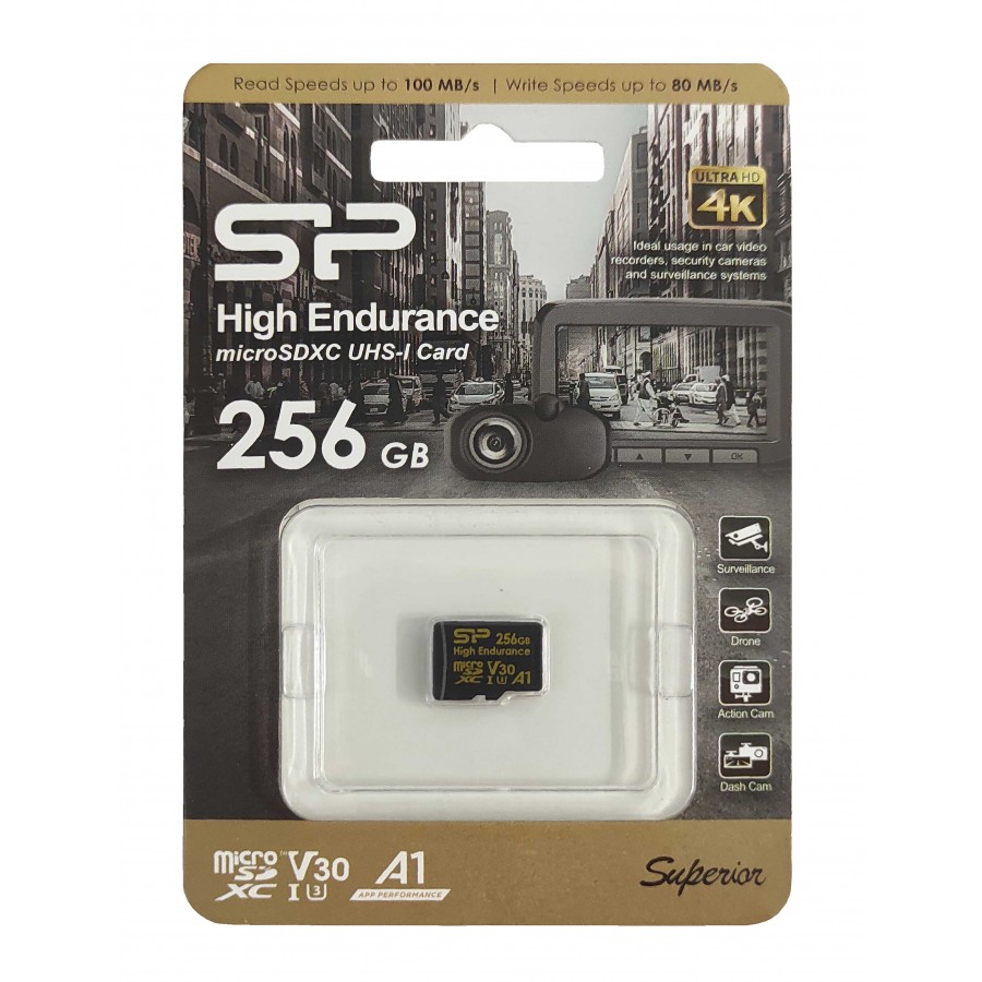 کارت حافظه SILICON POWER 256GB مدل SUPERIOR کلاس 30 سرعت 100MB/s