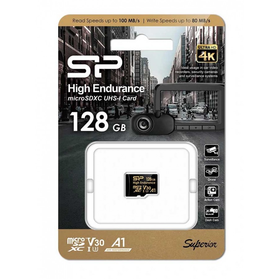 کارت حافظه SILICON POWER 128GB مدل SUPERIOR کلاس 30 سرعت 100MB/s