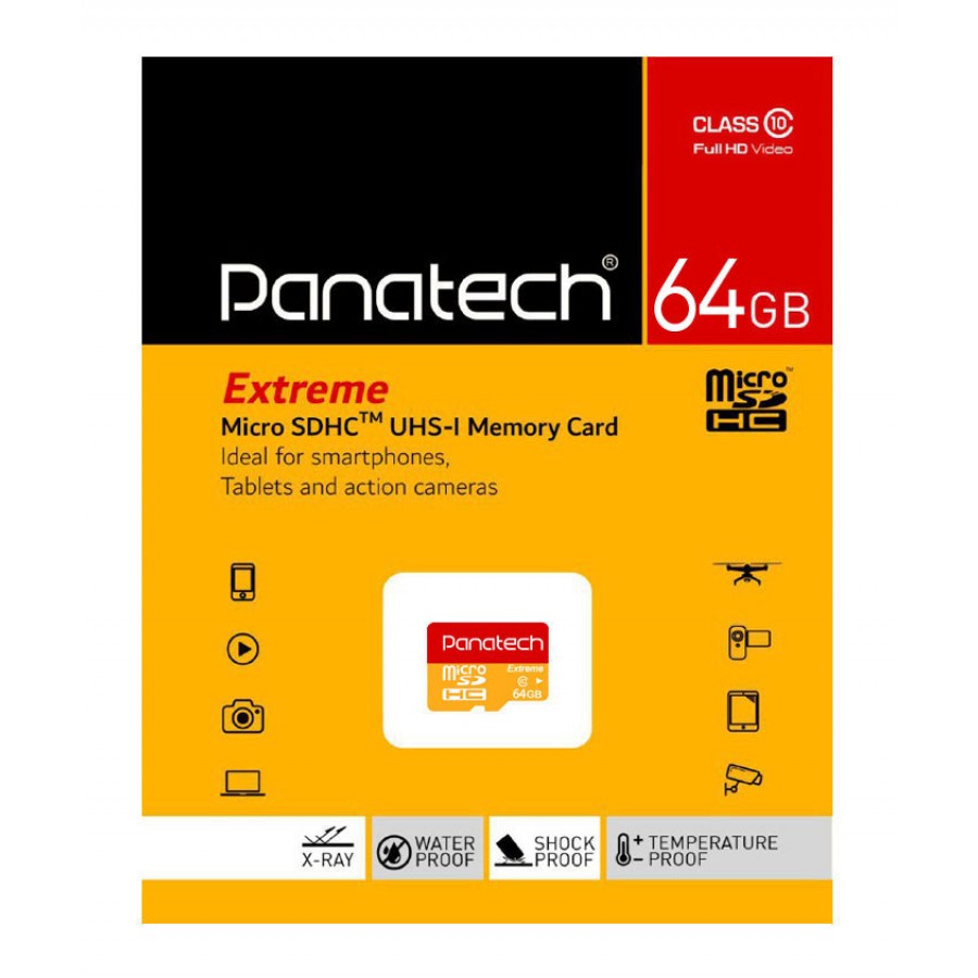 کارت حافظه PANATECH 64GB کلاس 10 U1 سری Extreme