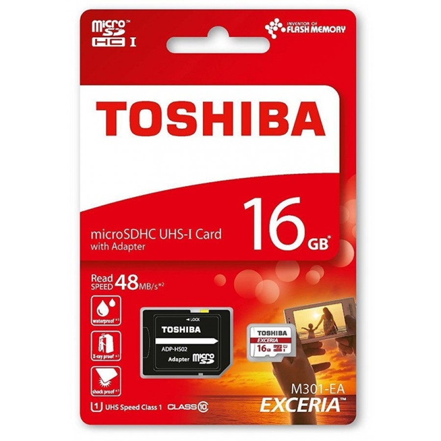 کارت حافظه رنگی TOSHIBA 16G کلاس 10 سرعت 48MB/s