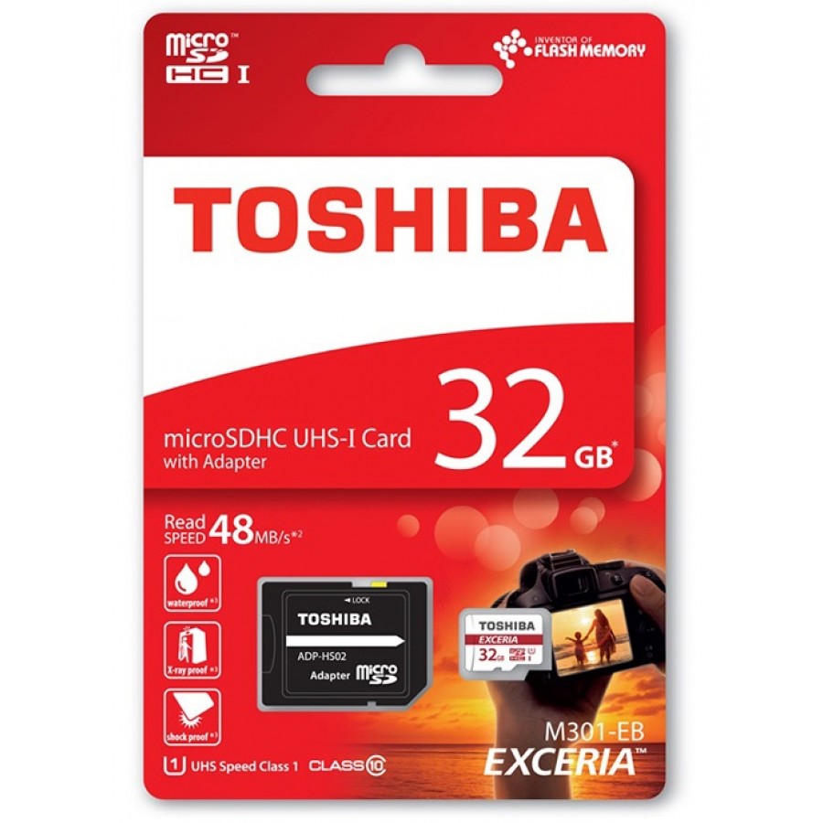 کارت حافظه رنگی TOSHIBA 32G کلاس 10 سرعت 48MB/s