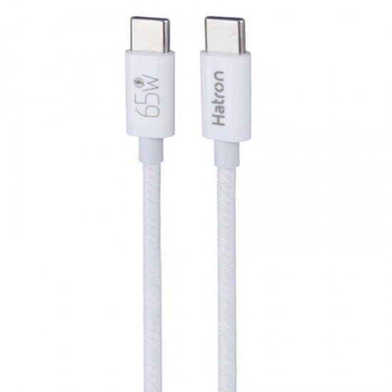 کابل شارژ دو سر TYPE-C فست شارژ 65 وات HATRON مدل HC605HB طول 1 متر