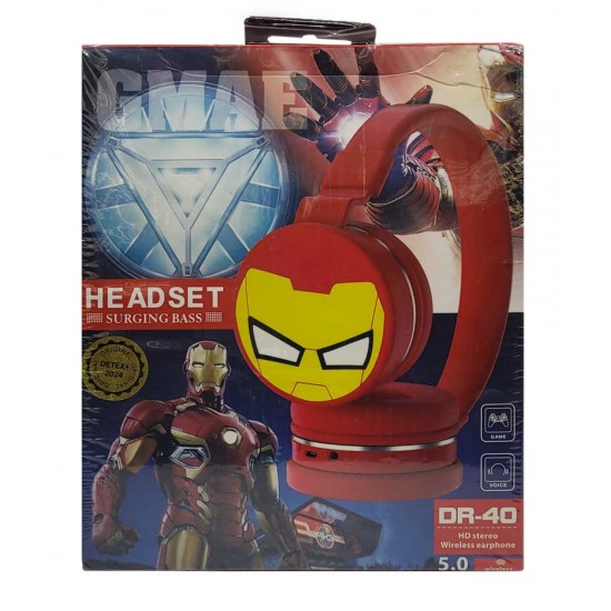 هدست بلوتوث طرح مرد آهنی SURGING BASS مدل DR-40