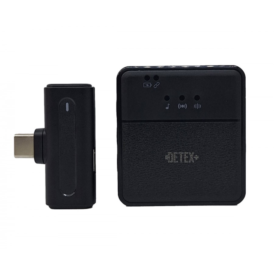 میکروفون یقه ای +DETEX بی سیم type-c مدل DMW35-SX