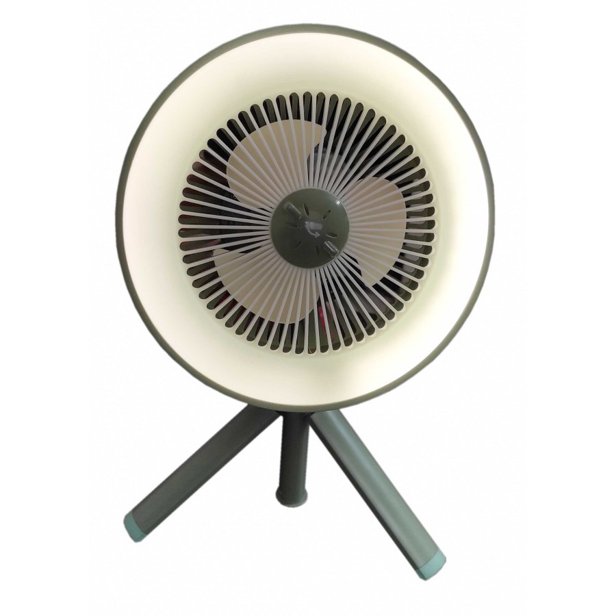 پنکه و چراغ رومیزی شارژی مدل FC-6608 NB-4