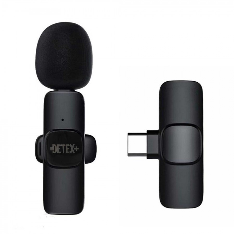 میکروفون یقه ای +DETEX بی سیم type-c مدل DMW30