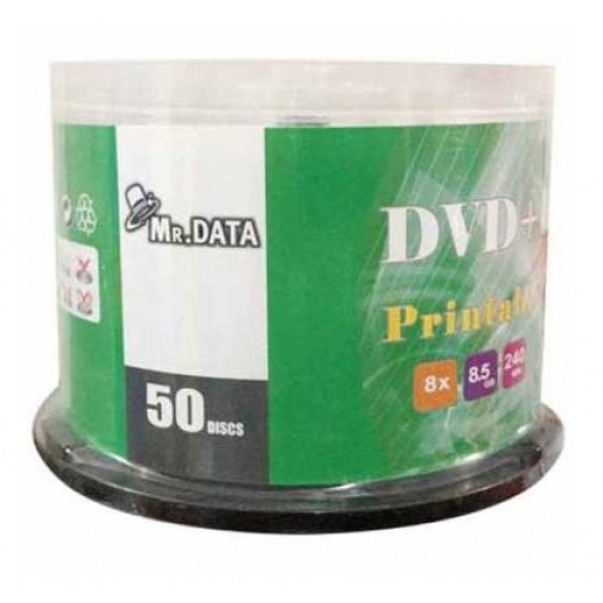 دی وی دی باکس Mr-Data بسته 50تایی ظرفیت 8.5 گیگابایت