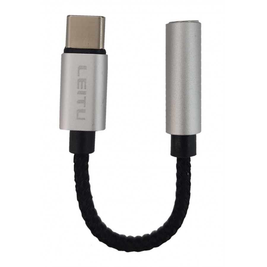کابل تبدیل TYPE-C به صدا (AUX) LEITU مدل LA-1