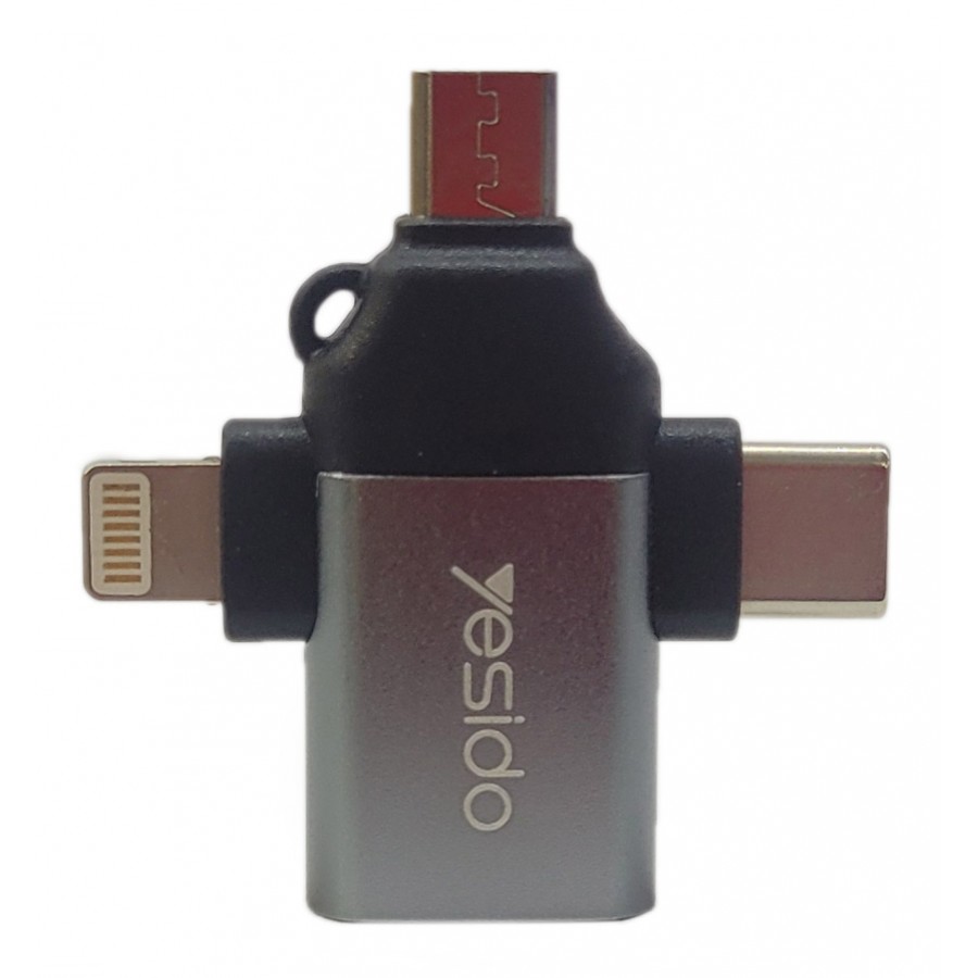 تبدیل OTG سه کاره YESIDO مدل GS15