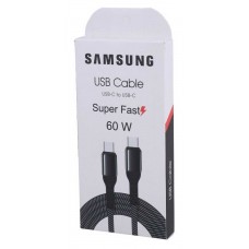 کابل شارژ دو سر TYPE-C فست شارژ 60 وات طرح SAMSUNG طول 1 متر 