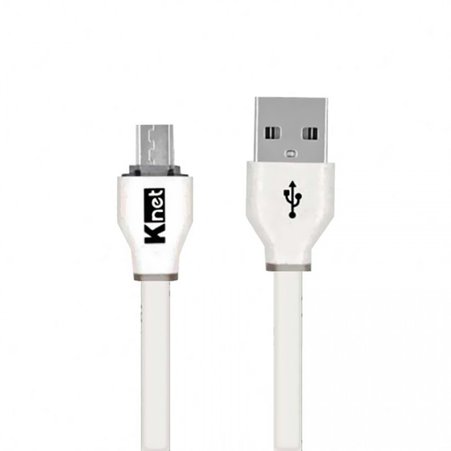 کابل شارژ اندروید 1.2 متری KNET مدل Flat
