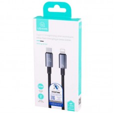 کابل تبدیل TYPE-C به LIGHTNING فست شارژ 30 وات USAMS مدل US-SJ662 طول 1.2 متر 
