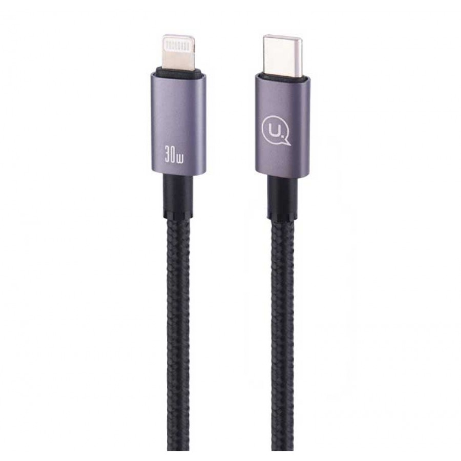 کابل تبدیل TYPE-C به LIGHTNING فست شارژ 30 وات USAMS مدل US-SJ662 طول 1.2 متر