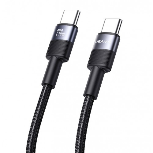 کابل شارژ دو سر TYPE-C فست شارژ 240 وات USAMS مدل SJ727 طول 1.2 متر