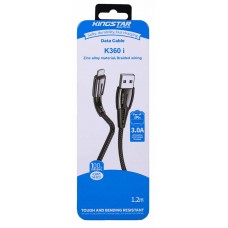 کابل شارژ آیفون KINGSTAR مدل K360i طول 1 متر 