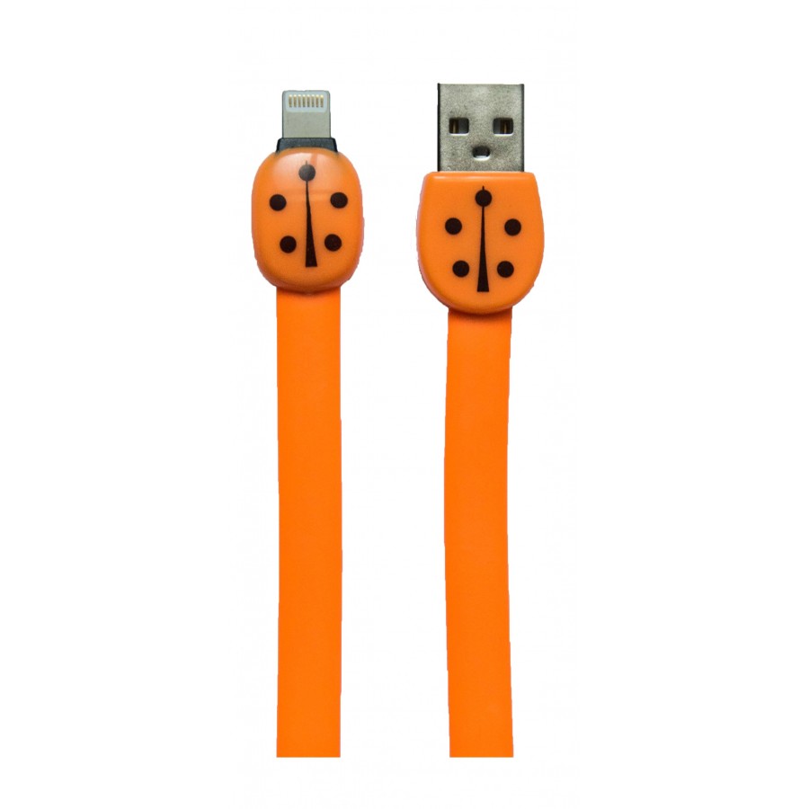 کابل شارژ آیفون 1متری FASHION طرح کفشدوزک