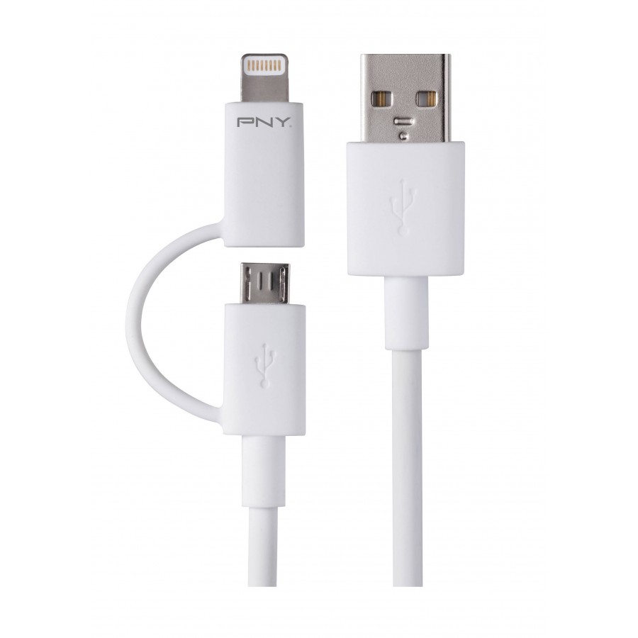کابل شارژ دوکاره 15سانتی متری PNY