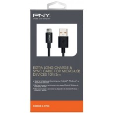 کابل شارژ اندروید 3 متری PNY 