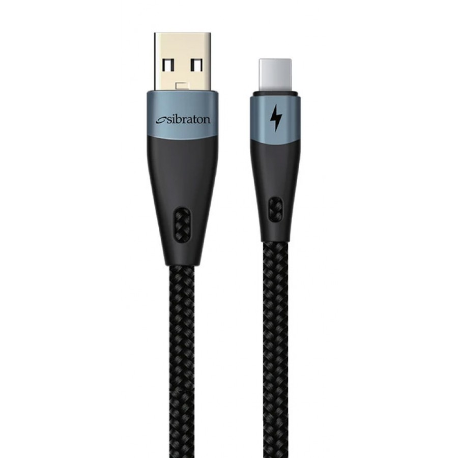 کابل شارژ SIBRATON TYPE-C مدل S665C طول 1 متر