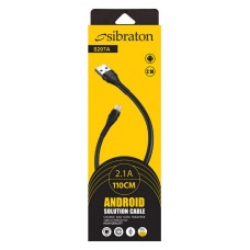 کابل شارژ SIBRATON MICRO مدل S207A طول 1.1 متر 