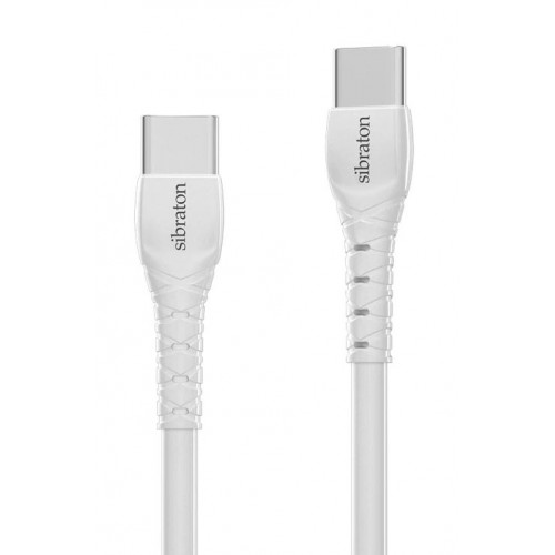کابل شارژ دو سر SIBRATON TYPE-C مدل S270C طول 1.1 متر