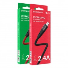 کابل شارژ BOROFONE Micro USB مدل BU10 طول 1.2 متر 