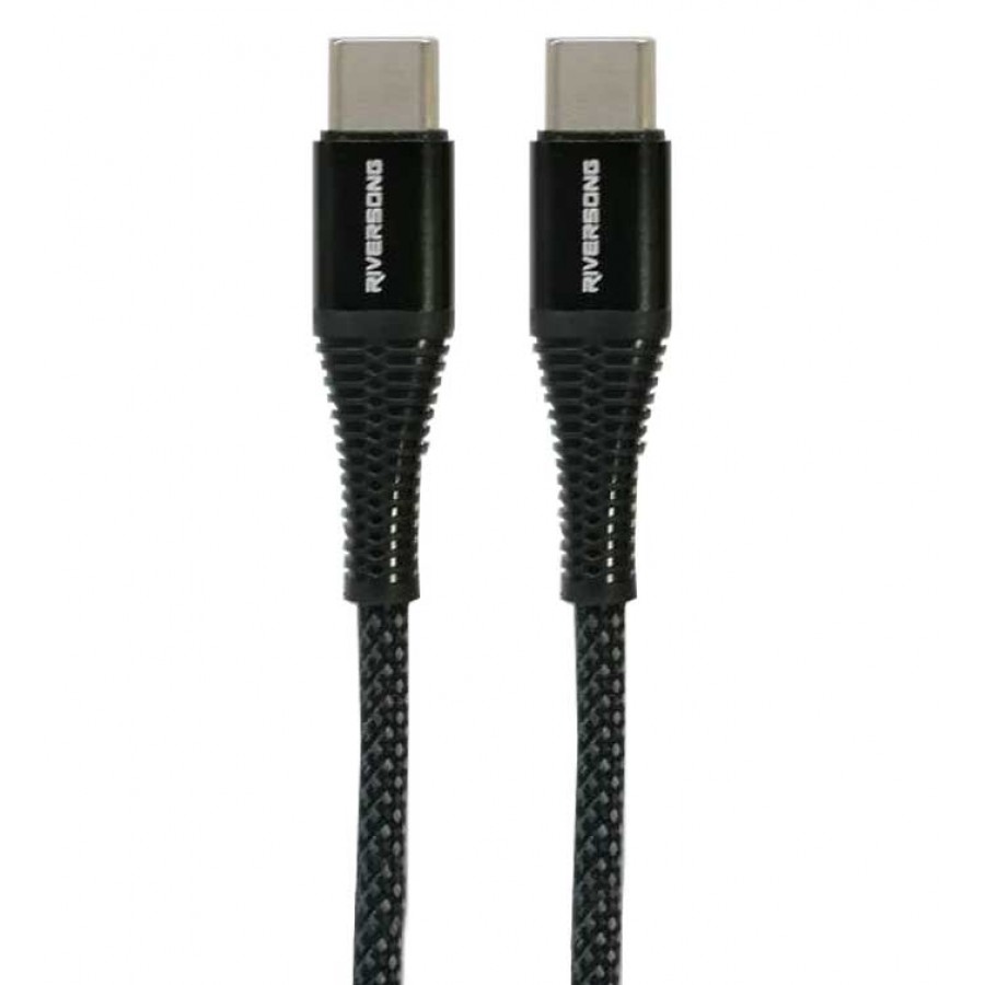 کابل شارژ دو سر TYPE-C فست شارژ 60 وات RIVERSONG مدل LOTUS 11 طول 1 متر